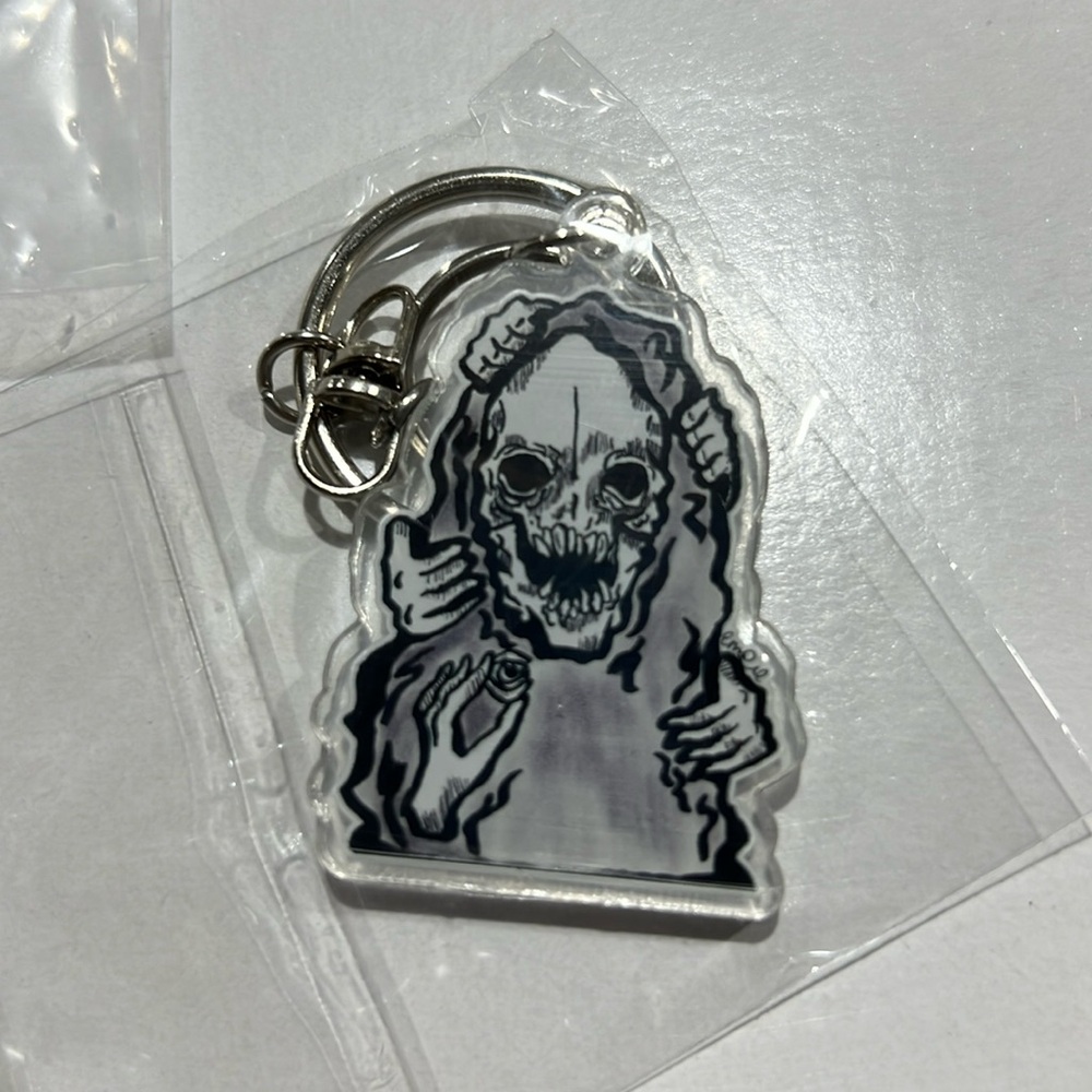 Skeleton face double sided keychain - Picture 2 of 4